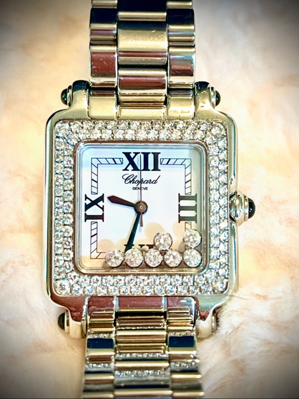 Chopard Happy Diamonds Women's Watch with Diamond Bezel